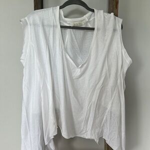 We The Free White Muscle Tee